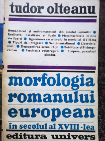 Morfologia romanului european in secolul al XVIIIlea