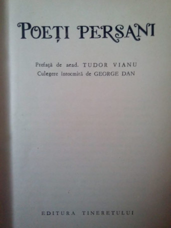 Poeti persani - 1962 - Brosata