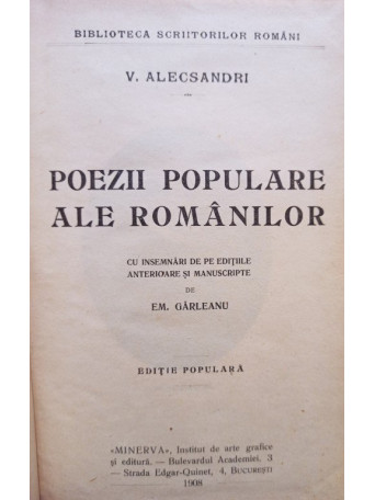 Poezii populare ale romanilor