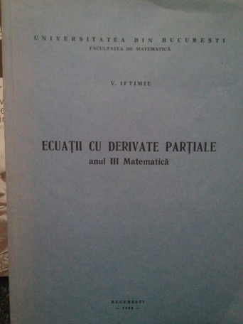 Ecuatii cu derivate partiale