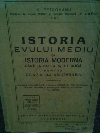 Istoria evului mediu si istoria moderna pana la Pacea Westfalica