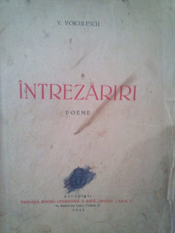 Intrezariri. Poeme