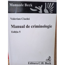 Manual de criminologie, editia 5