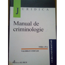 Manual de criminologie, editia a II-a