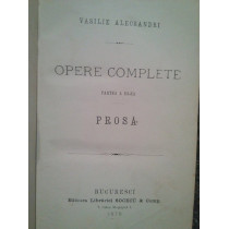 Opere complete. Prosa, partea a III-a