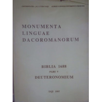 Monumenta linguae dacoromanorum, biblia 1688 pars V deuteronomium