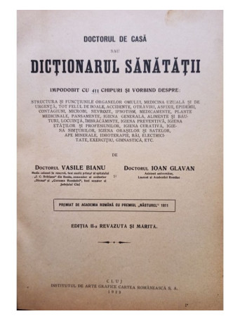 Doctorul de casa sau dictionarul sanatatii