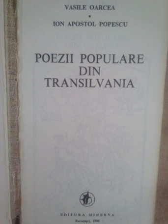 Poezii populare din Transilvania