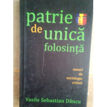 Patrie de unica folosinta