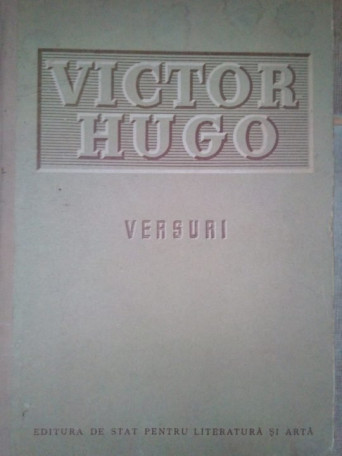 Victor Hugo - Versuri - 1952 - Brosata