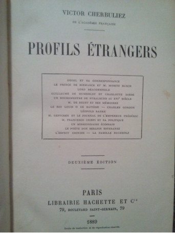 Profils etrangers