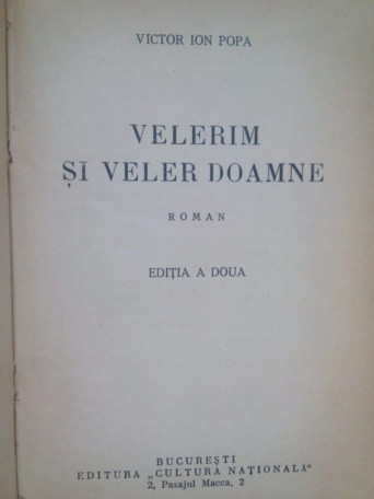 Velerim si veler doamne, editia a doua