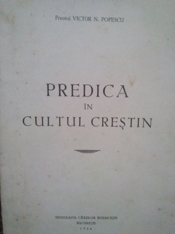 Predica in cultul crestin