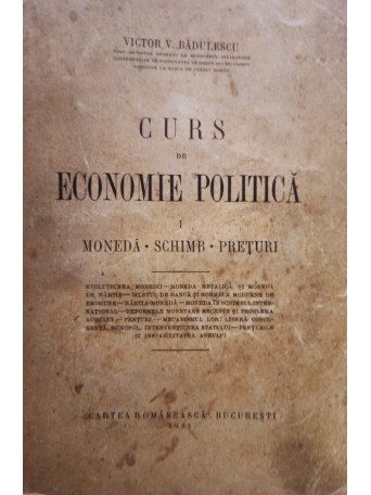 Curs de economie politica