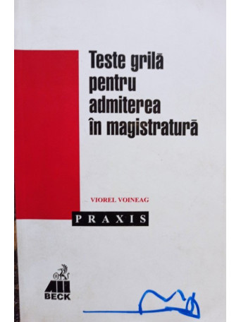 Teste grila pentru admiterea in magistratura