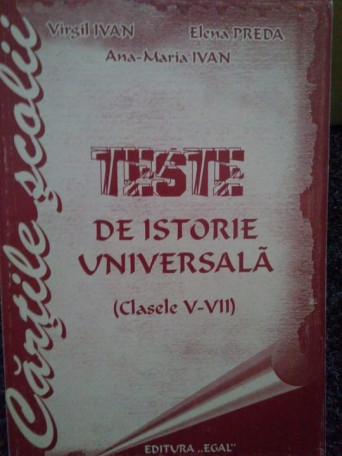 Teste de istorie universala