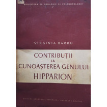 Contributii la cunoasterea genului Hipparion