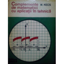 Complemente de matematici cu aplicatii in tehnica