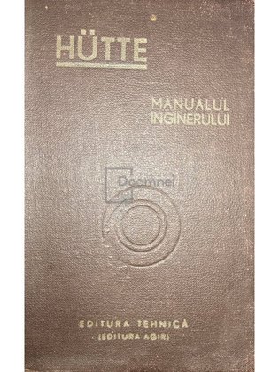 Hutte - Manualul inginerului, vol. 1