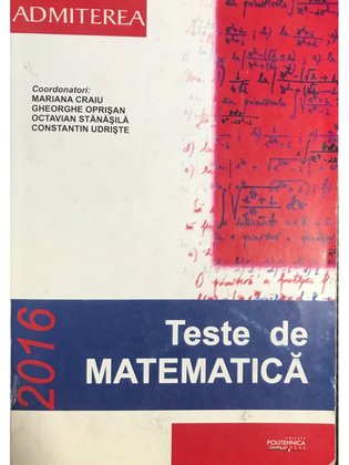 Teste de matematică - 2016