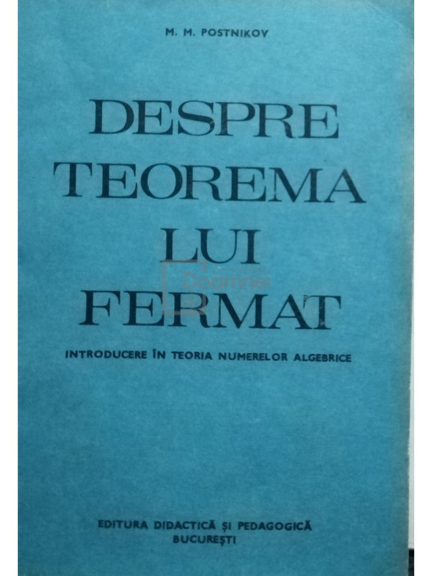 Despre teorema lui Fermat