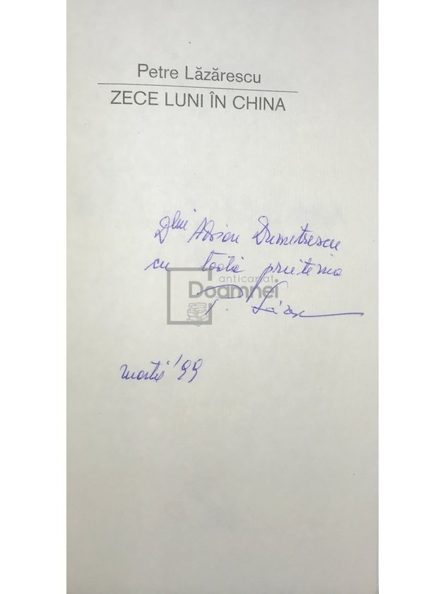 Zece luni în China (semnată)