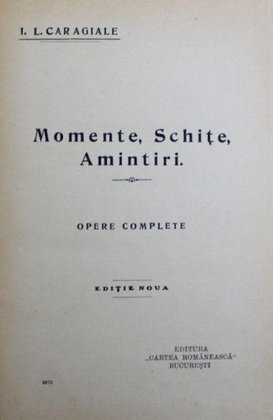 MOMENTE, SCHITE, AMINTIRI 1927