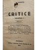 Critice, vol. I, editia a II-a