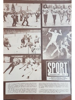 Revista Sport, anul 1988, 12 numere