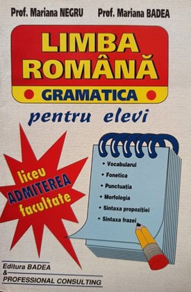 Limba romana - Gramatica pentru elevi