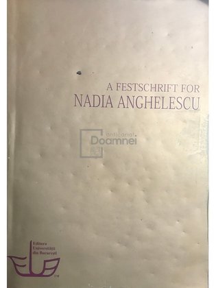 A festschrift for Nadia Anghelescu