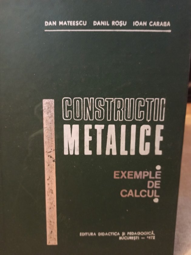 Constructii metalice exemple de calcul