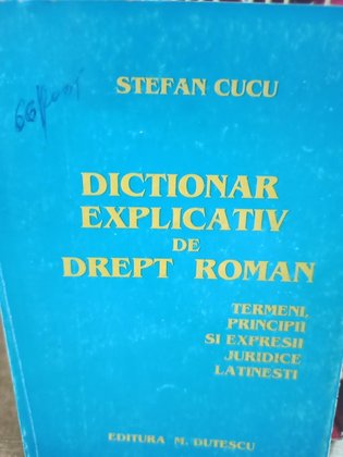 Dictionar explicativ de drept roman