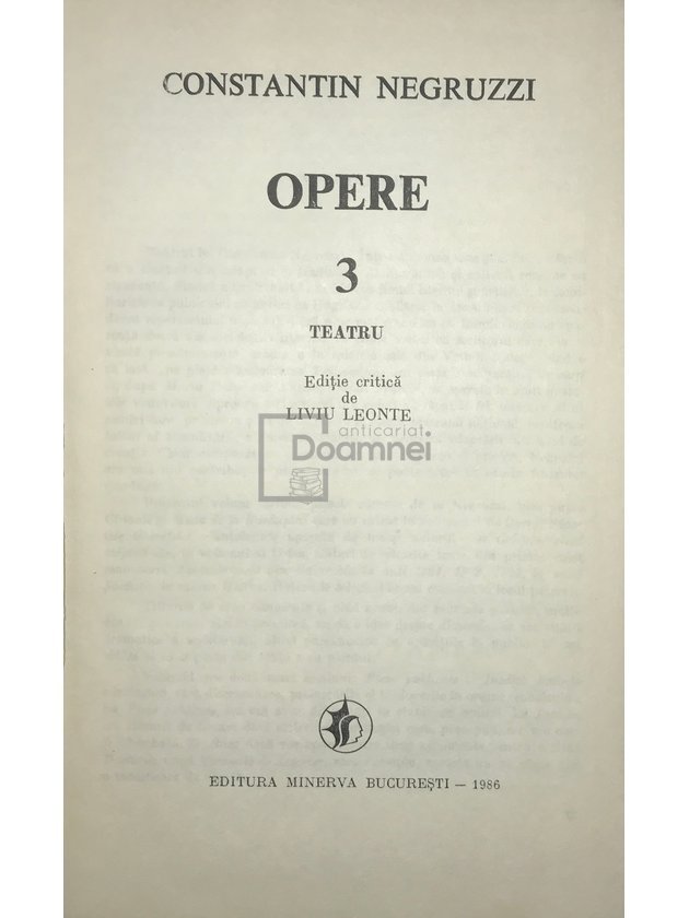 Opere, vol. 3 - Teatru