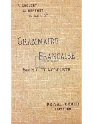 Grammaire francaise simple et complete