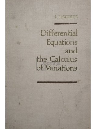 Differential equations and the calculus of variations