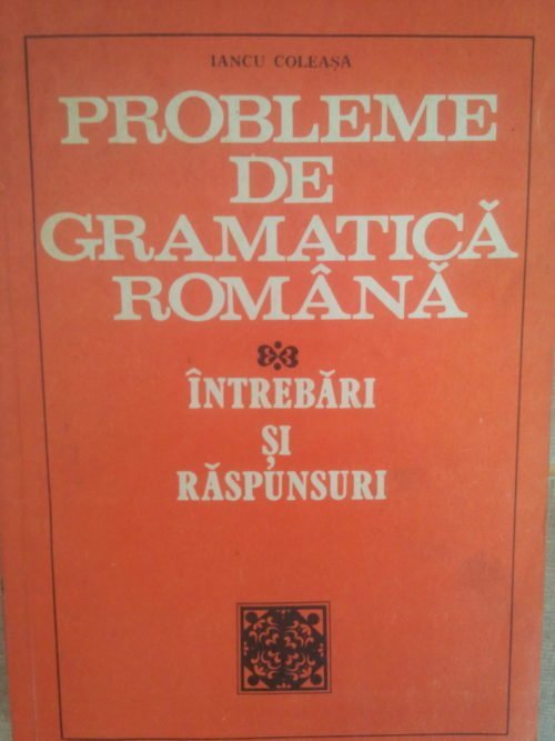 Probleme de gramatica romana