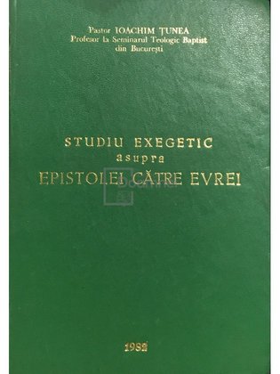 Studiu exegetic asupra epistolei către evrei