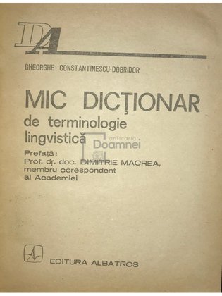 Mic dicționar de terminologie lingvistică