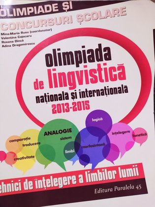 Olimpiada de lingvistica nationala si internationala 2013 2015