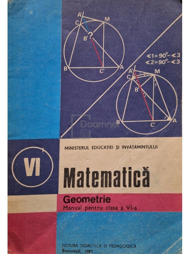 Matematica, geometrie - Manual pentru clasa a VI-a
