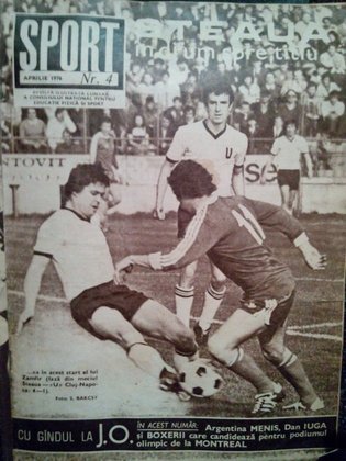 Steaua in drum spre titlu... Revista Sport, nr. 4 aprilie 1976
