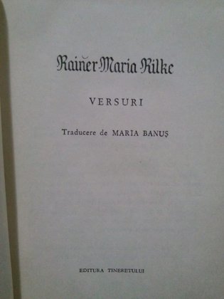 Maria Rilke - Versuri