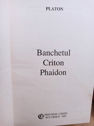 Banchetul - Criton - Phaidon