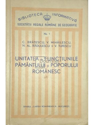 Unitatea și funcțiunile pământului și poporului românesc