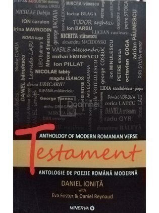 Testament. Antologie de poezie romana moderna (semnata)