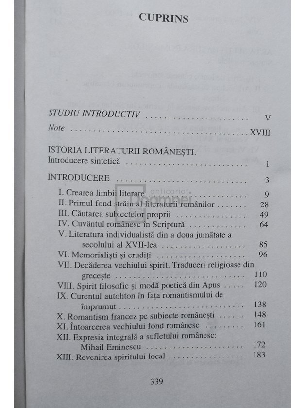 Istoria literaturii romanesti - Arta si literatura romanilor