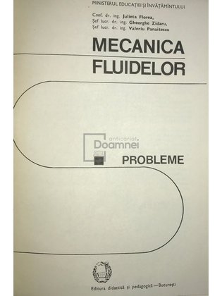 Mecanica fluidelor. Probleme