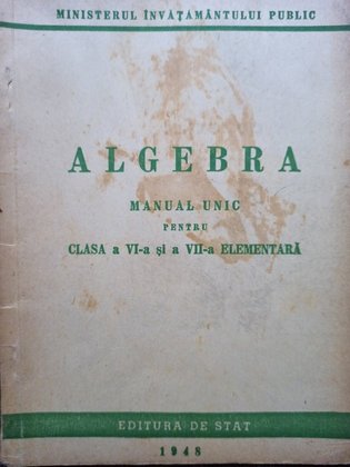 Manual unic pentru clasa a VIa si a VIIa elementara