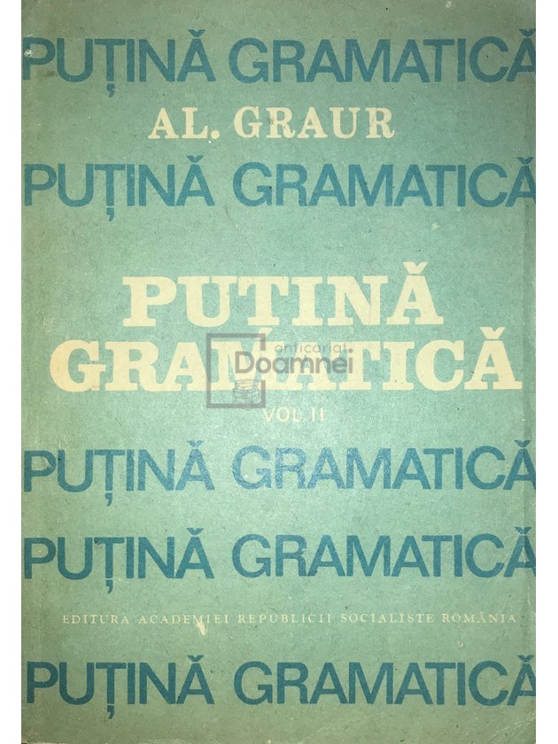 Puțină gramatică, vol. 2
